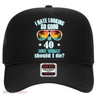 40th Birthday For Men Women 40th Anniversary Hat thumb 0