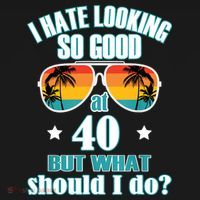 40th Birthday For Men Women 40th Anniversary Visor thumb 3