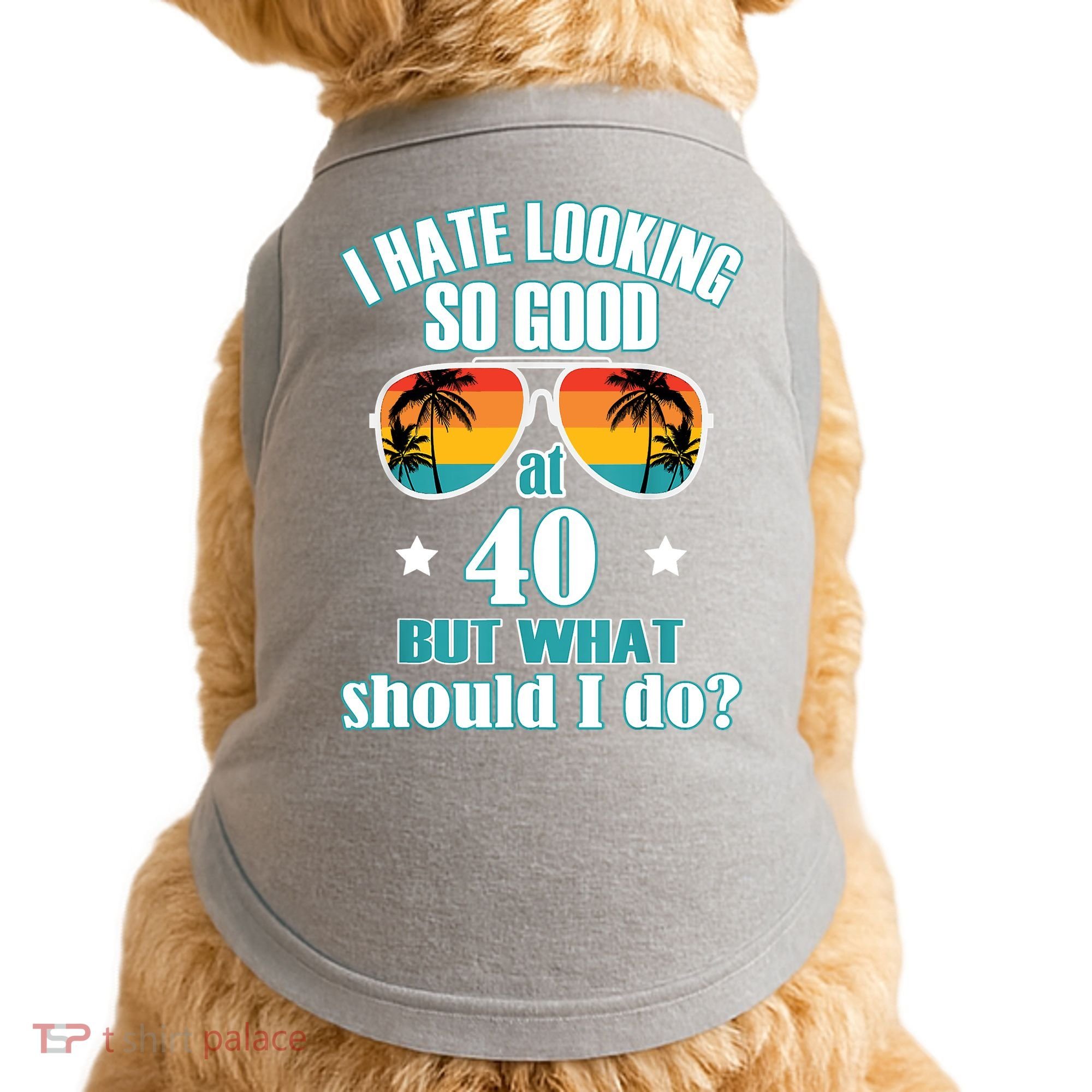 40th Birthday For Men Women 40th Anniversary Doggie Tank