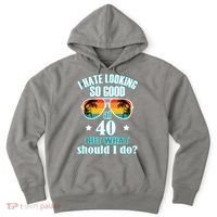 40th Birthday For Men Women 40th Anniversary Hoodie thumb 0