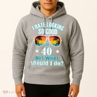 40th Birthday For Men Women 40th Anniversary Hoodie thumb 2