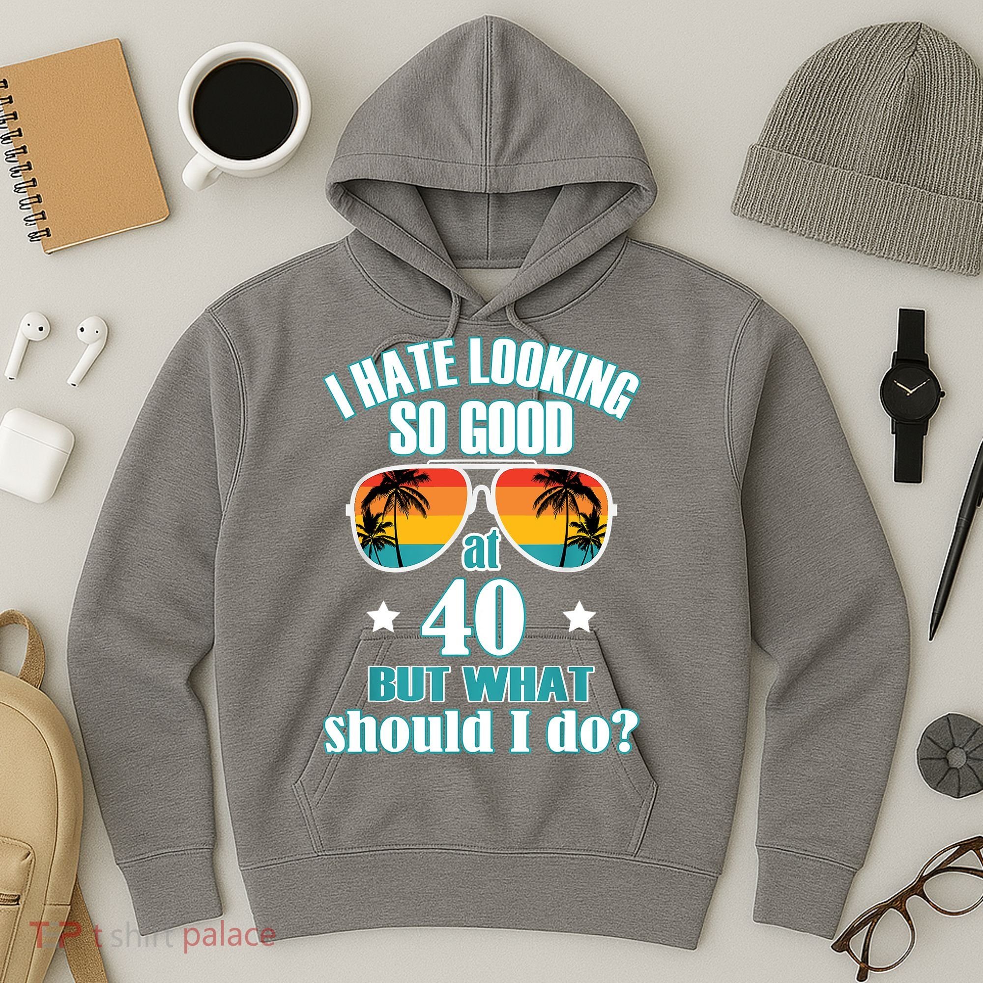 40th Birthday For Men Women 40th Anniversary Hoodie