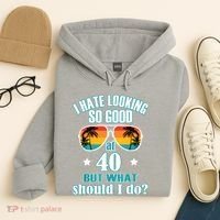 40th Birthday For Men Women 40th Anniversary Hoodie thumb 4