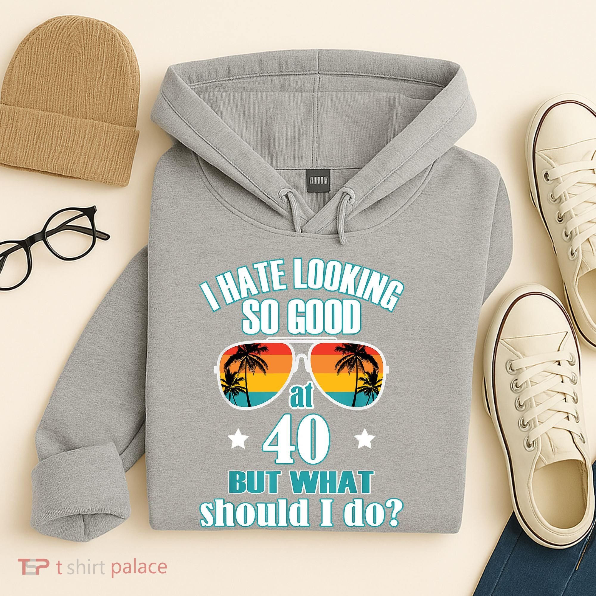 40th Birthday For Men Women 40th Anniversary Hoodie