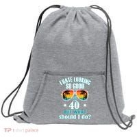 40th Birthday For Men Women 40th Anniversary Sweatshirt Cinch Pack Bag thumb 0
