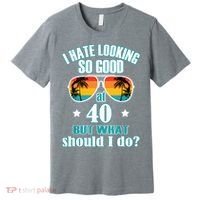40th Birthday For Men Women 40th Anniversary Premium T-Shirt thumb 0