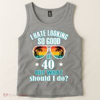 40th Birthday For Men Women 40th Anniversary Tank Top thumb 2