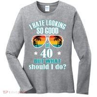 40th Birthday For Men Women 40th Anniversary Women's Long Sleeve Shirt thumb 0