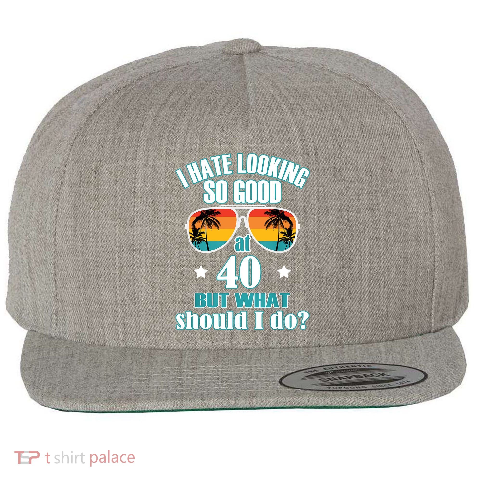 40th Birthday For Men Women 40th Anniversary Wool Snapback Cap