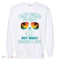 40th Birthday For Men Women 40th Anniversary Garment-Dyed Sweatshirt thumb 0