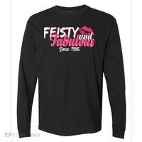 40th Birthday Feisty And Fabulous Since 1986  Comfort Colors Heavyweight Long Sleeve T-Shirt thumb 0