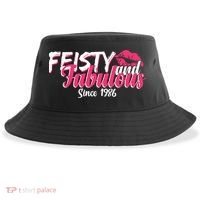 40th Birthday Feisty And Fabulous Since 1986  Sustainable Bucket Hat thumb 0