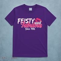 40th Birthday Feisty And Fabulous Since 1986  T-Shirt thumb 5