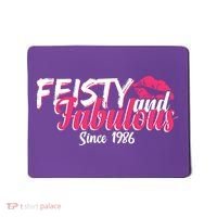 40th Birthday Feisty And Fabulous Since 1986  Mousepad thumb 0