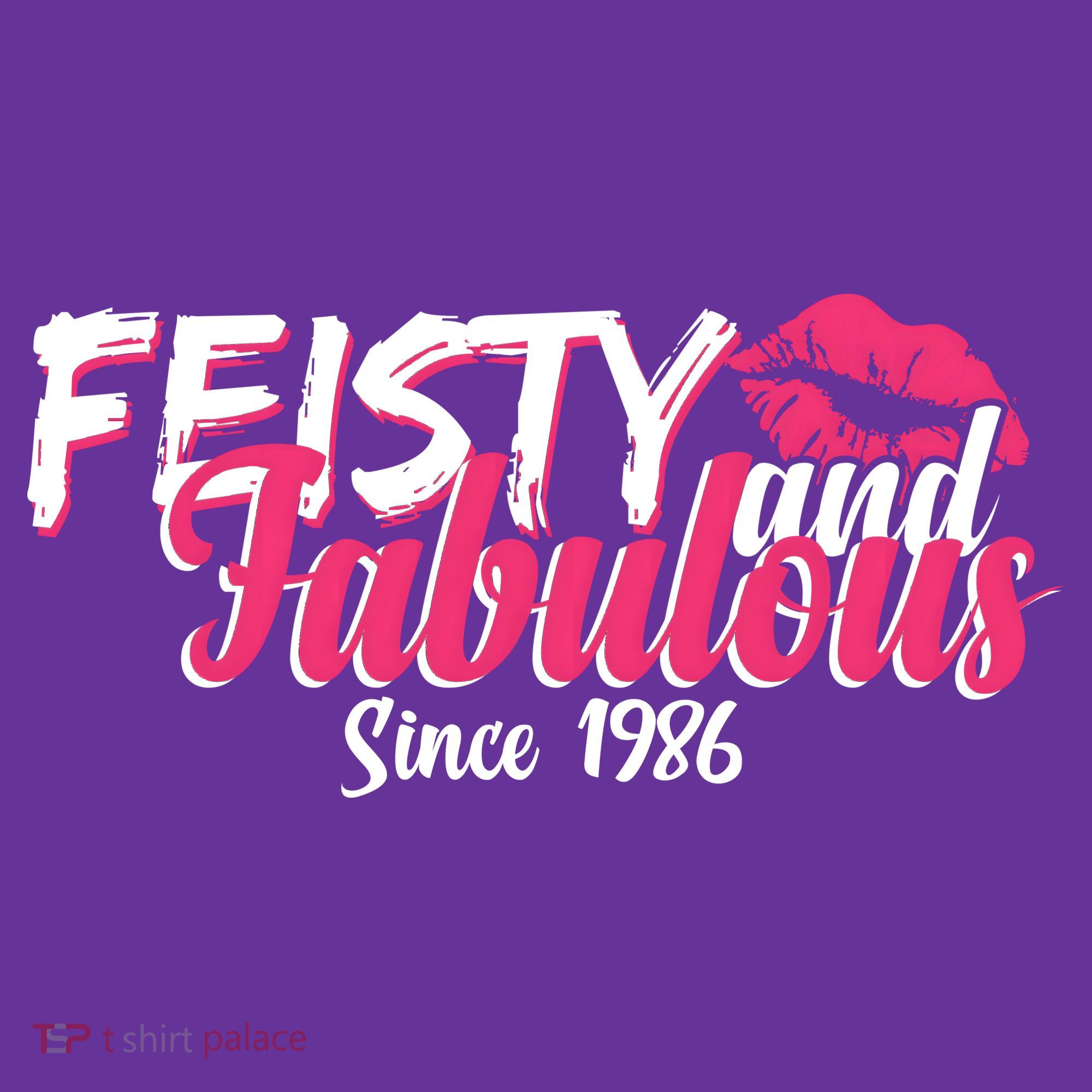 40th Birthday Feisty And Fabulous Since 1986  Mousepad