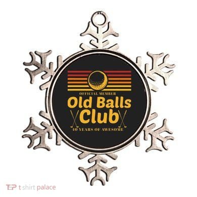 40th Birthday Funny Golf Old Balls Club Member Golfer Ornament