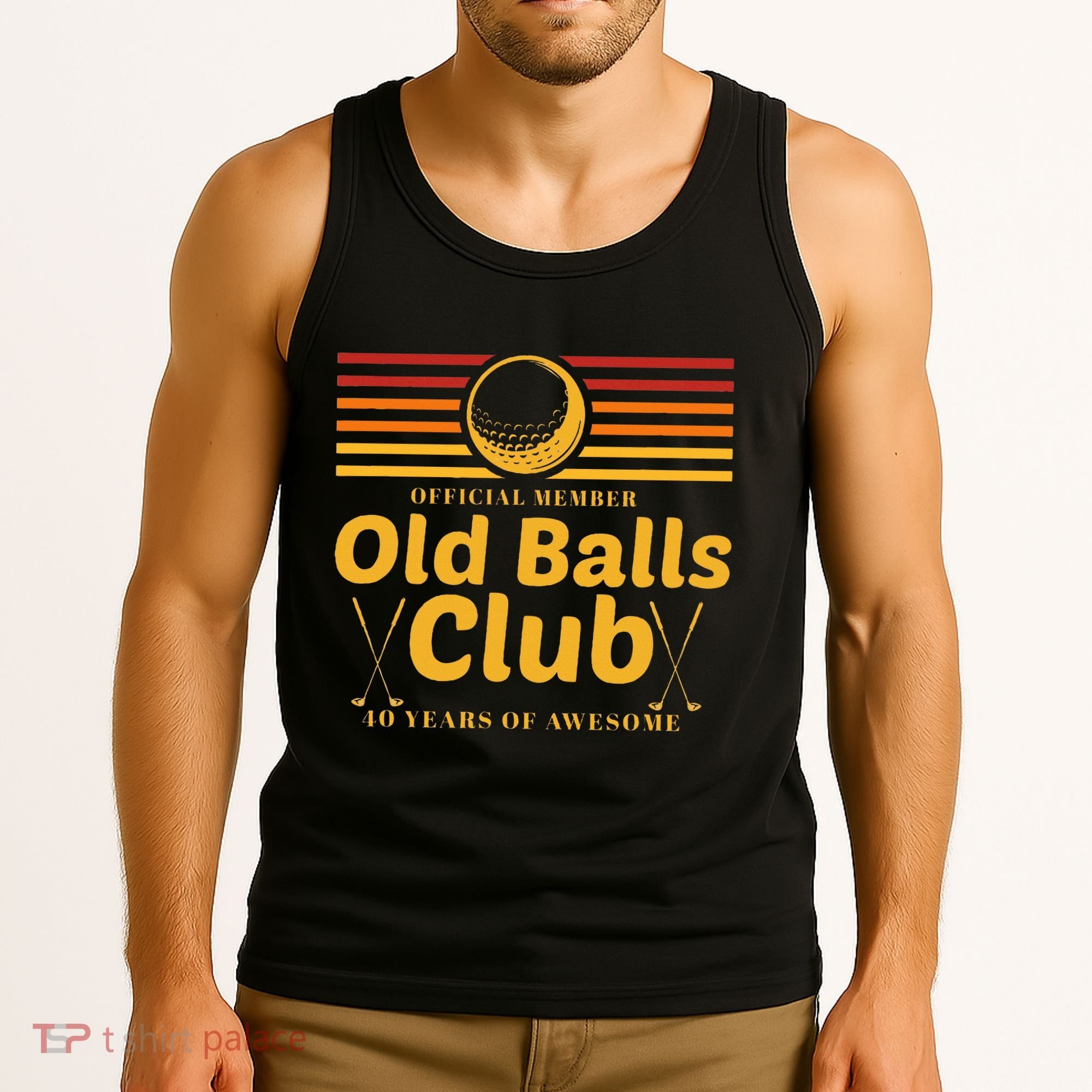 40th Birthday Funny Golf Old Balls Club Member Golfer Tank Top
