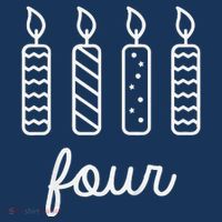 4th Birthday Four Year Old Birthday Girl Candles Apron thumb 3