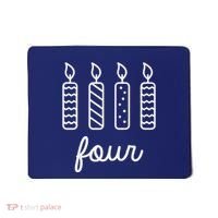 4th Birthday Four Year Old Birthday Girl Candles Mousepad thumb 0