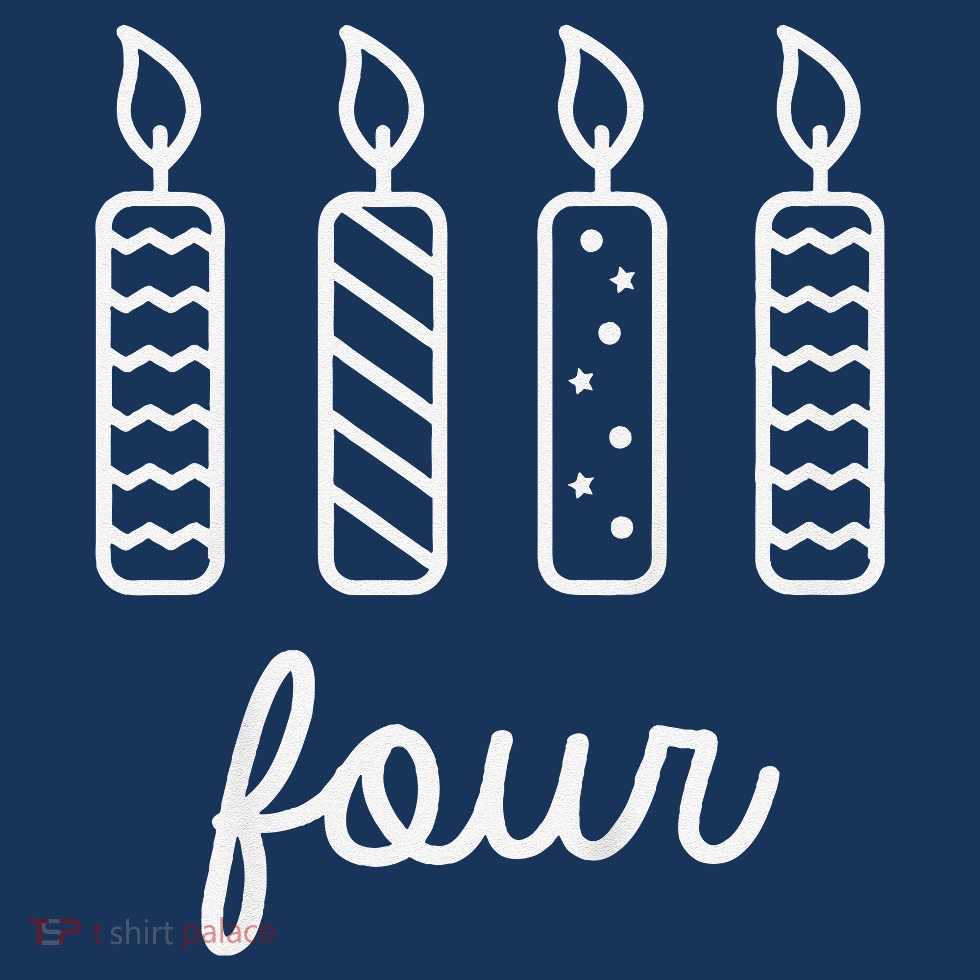 4th Birthday Four Year Old Birthday Girl Candles Mousepad