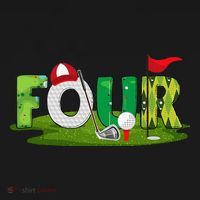 4th Birthday Golf Theme 4 Year Old Sport Party Mousepad thumb 1