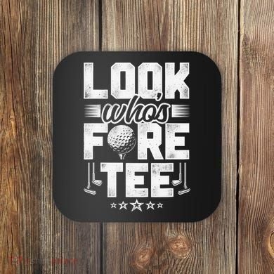 40th Birthday Golfer Golfing 40 Bday Gift For Golf Player Coaster