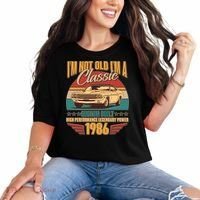 40th Birthday I'm Not Old I'm A Classic Custom Built Car 1986 Comfort Colors T-Shirt thumb 0