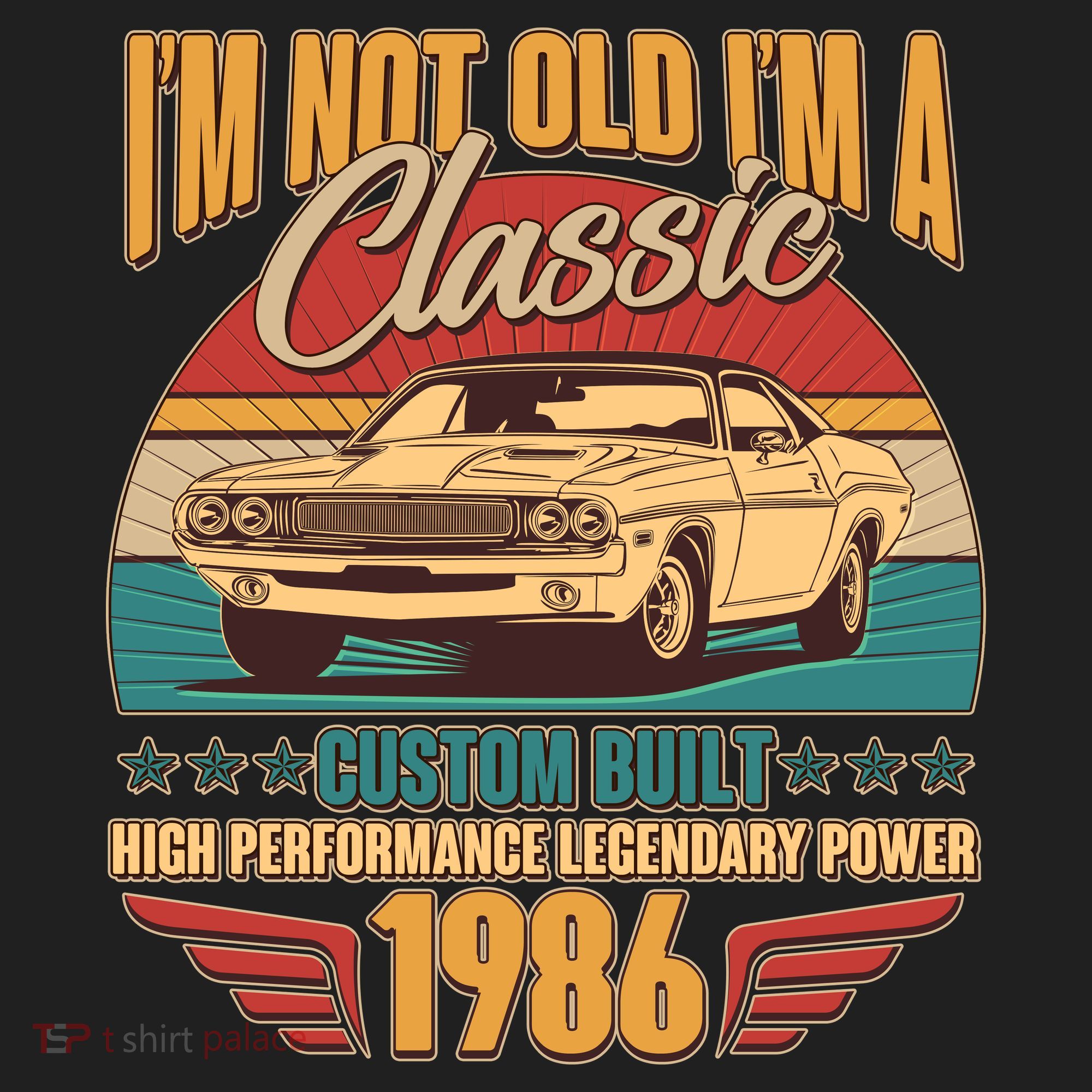 40th Birthday I'm Not Old I'm A Classic Custom Built Car 1986 Women's Sweatshirt