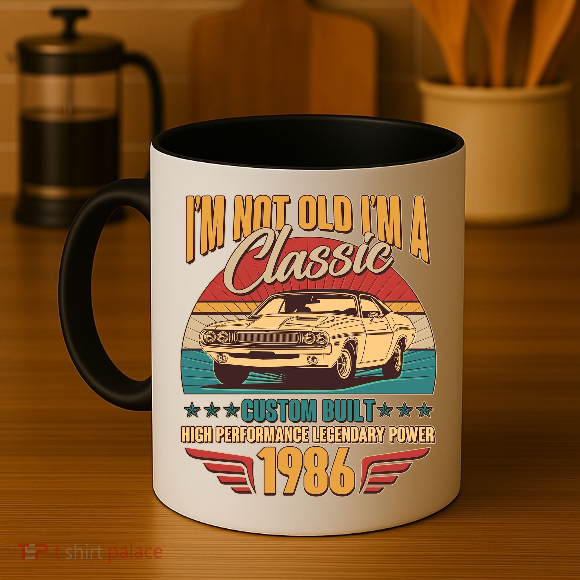 40th Birthday I'm Not Old I'm A Classic Custom Built Car 1986 Coffee Mug