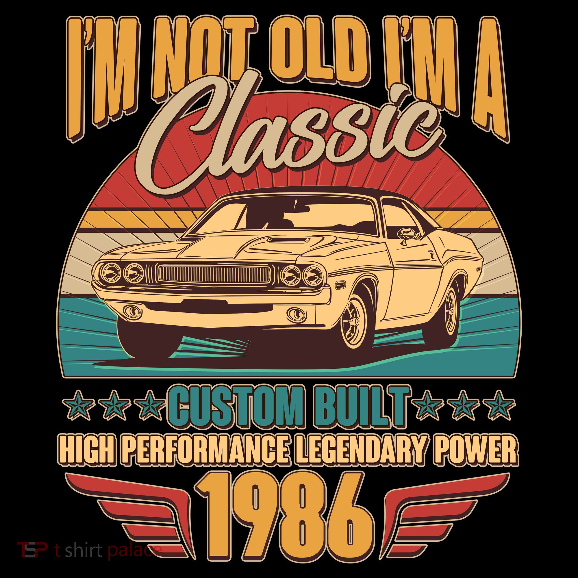 40th Birthday I'm Not Old I'm A Classic Custom Built Car 1986 Coffee Mug