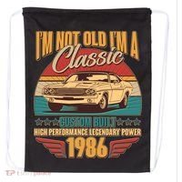 40th Birthday I'm Not Old I'm A Classic Custom Built Car 1986 Drawstring Bag thumb 0