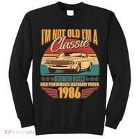 40th Birthday I'm Not Old I'm A Classic Custom Built Car 1986 Tall Sweatshirt thumb 0