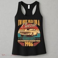 40th Birthday I'm Not Old I'm A Classic Custom Built Car 1986 Women's Tank Top thumb 3