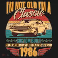 40th Birthday I'm Not Old I'm A Classic Custom Built Car 1986 Women's Tank Top thumb 5