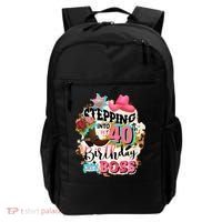 40th Birthday Like A Boss Rodeo Cowboy Funny Cute Backpack thumb 0