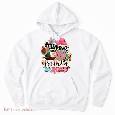 40th Birthday Like A Boss Rodeo Cowboy Funny Cute Hoodie