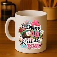 40th Birthday Like A Boss Rodeo Cowboy Funny Cute Coffee Mug thumb 4