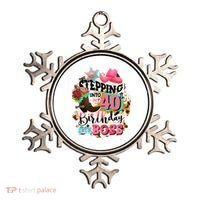 40th Birthday Like A Boss Rodeo Cowboy Funny Cute Ornament thumb 0