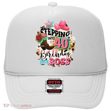 40th Birthday Like A Boss Rodeo Cowboy Funny Cute Hat