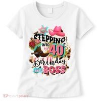 40th Birthday Like A Boss Rodeo Cowboy Funny Cute Women's T-Shirt thumb 0