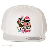 40th Birthday Like A Boss Rodeo Cowboy Funny Cute Wool Snapback Cap thumb 0