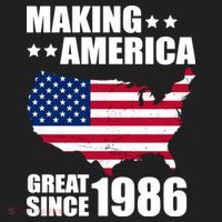 40th Birthday Making American Great Since 1986 Beanie thumb 2
