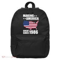 40th Birthday Making American Great Since 1986 16 in Basic Backpack thumb 0