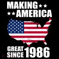 40th Birthday Making American Great Since 1986 Women's Hoodie thumb 2