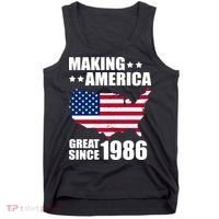 40th Birthday Making American Great Since 1986 Tank Top thumb 0