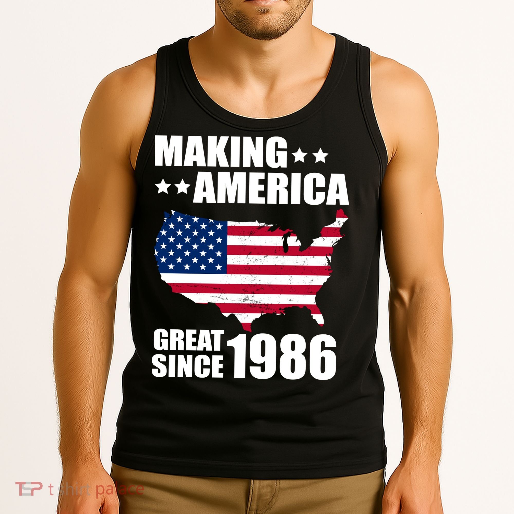 40th Birthday Making American Great Since 1986 Tank Top