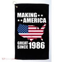 40th Birthday Making American Great Since 1986 Golf Towel thumb 0