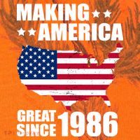 40th Birthday Making American Great Since 1986 Kati Licensed 12" Camo Cuffed Beanie thumb 2
