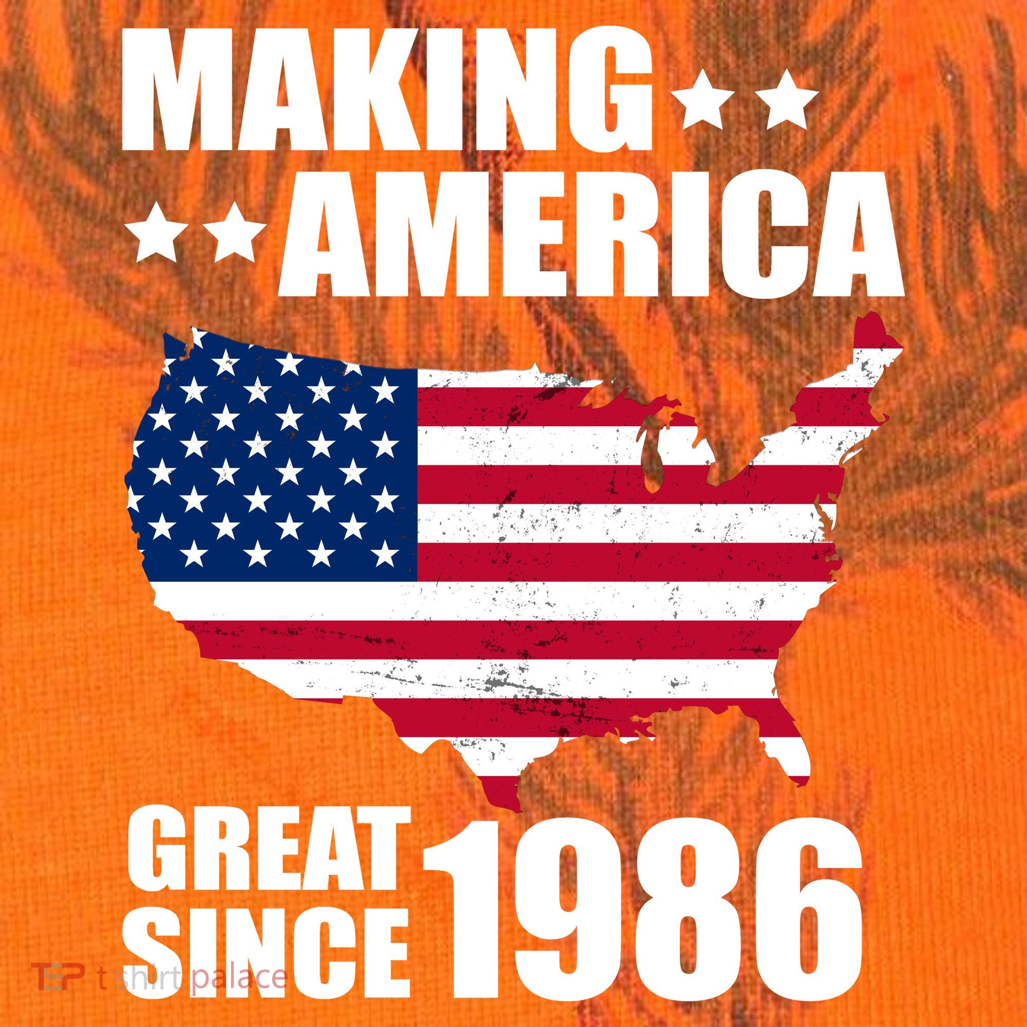 40th Birthday Making American Great Since 1986 Kati Licensed 12" Camo Cuffed Beanie
