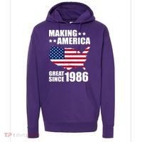 40th Birthday Making American Great Since 1986 Hoodie thumb 0